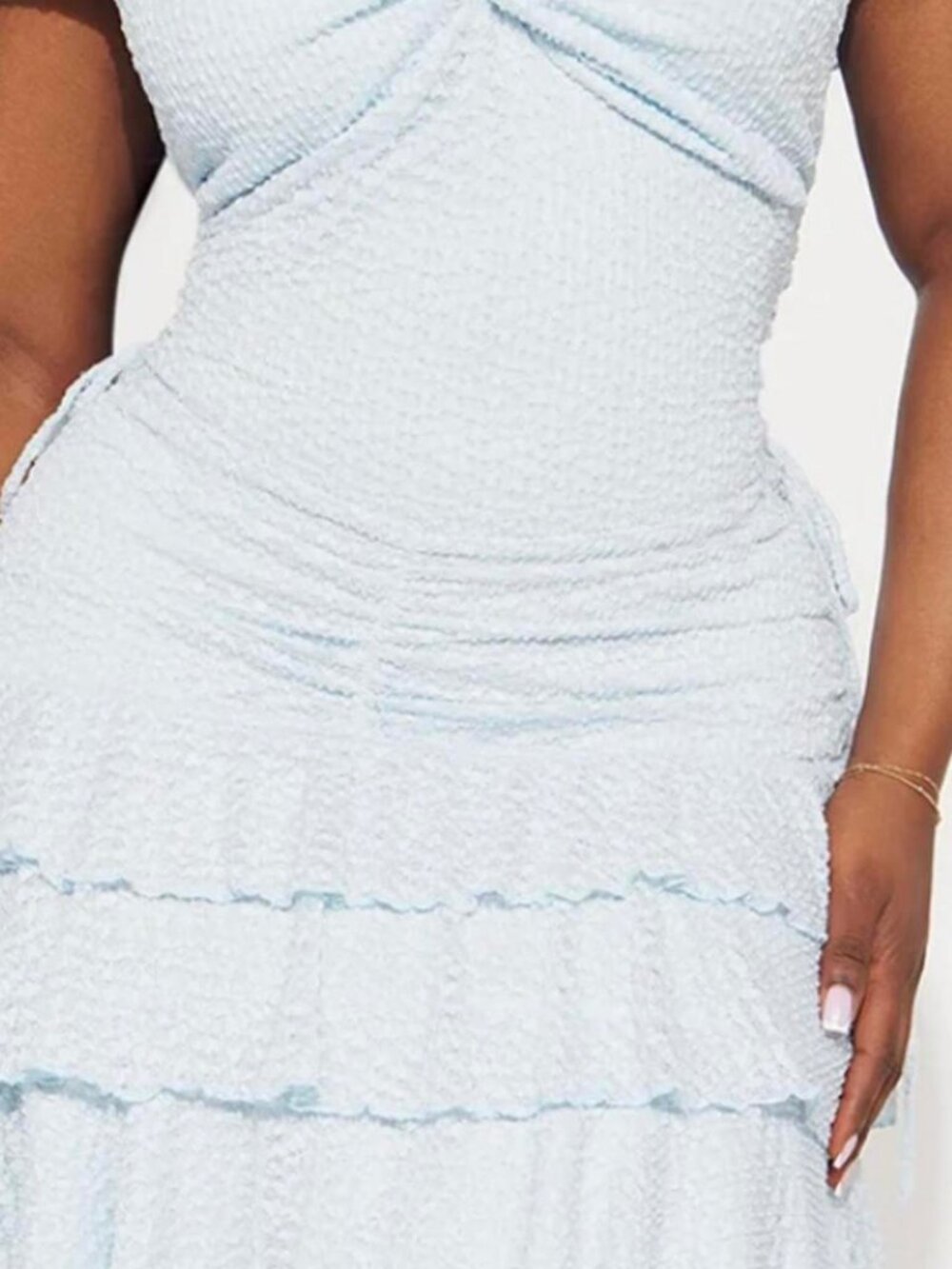 Fashion Nova Women's Blue Dress